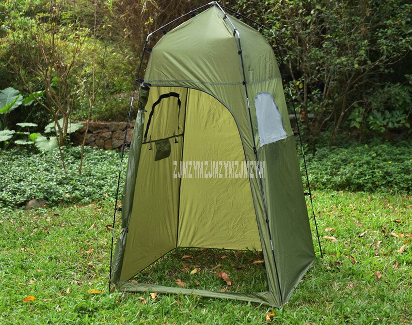 Cheap Goat Tents 120*195cm Portable Privacy Toilet Bath Shower Tent 210T Polyester Outdoor Camping Dressing Room Photography Tent Manual Install Tents 